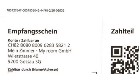 IBAN: CH82 8080 8009 0283 5821 2